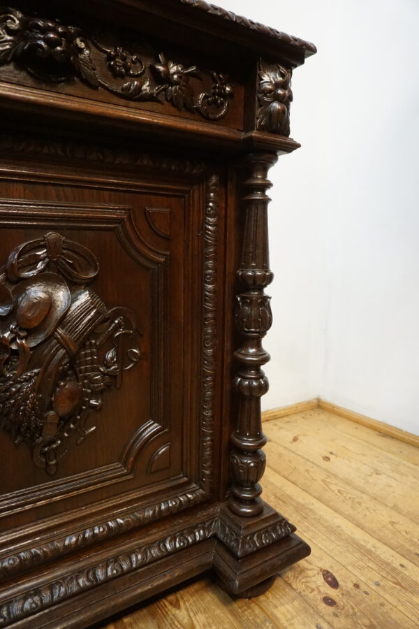 Monumentalny Kredens Biblioteczny Neorenesans – XIX wiek WYS 300cm