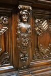 UNIKAT! Figuralny Kredens Bogato RZEŹBIONY BAROK DĄB RYCERZE