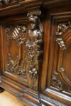 UNIKAT! Figuralny Kredens Bogato RZEŹBIONY BAROK DĄB RYCERZE