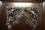 UNIKAT! Figuralny Kredens Bogato RZEŹBIONY BAROK DĄB RYCERZE