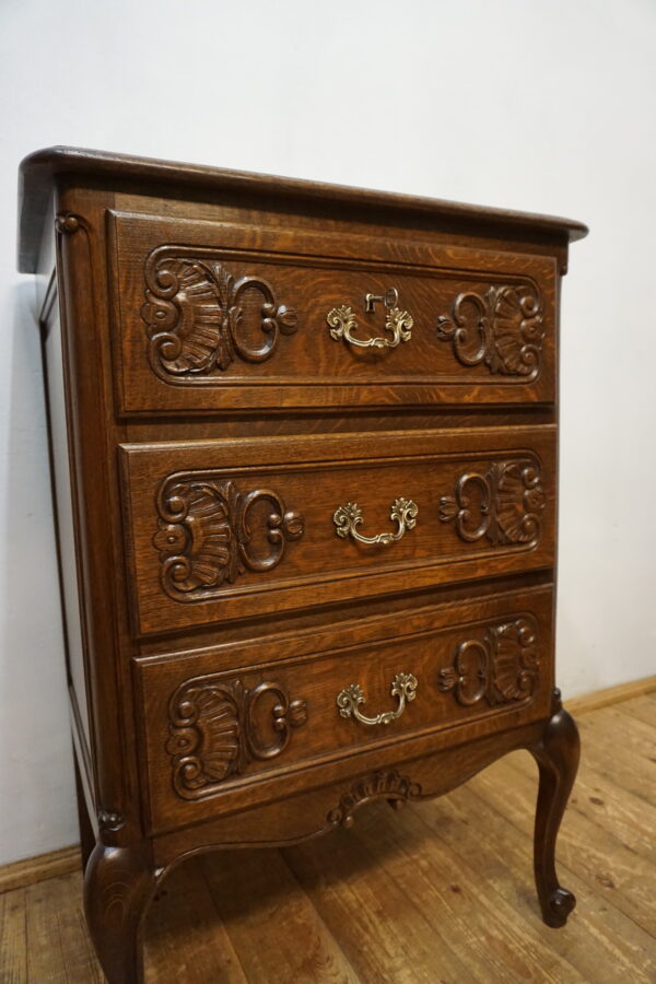 DĘBOWA KOMODA LUDWIK Z SZUFLADAMI