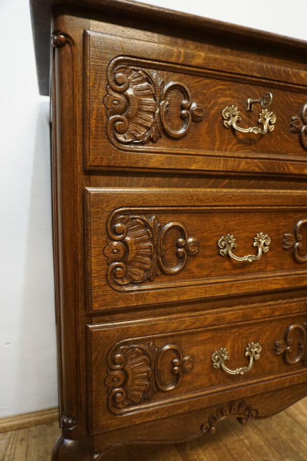 DĘBOWA KOMODA LUDWIK Z SZUFLADAMI