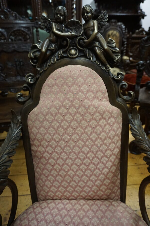 UNIKAT Fotel z Brązu ANIOŁY – Arcydzieło