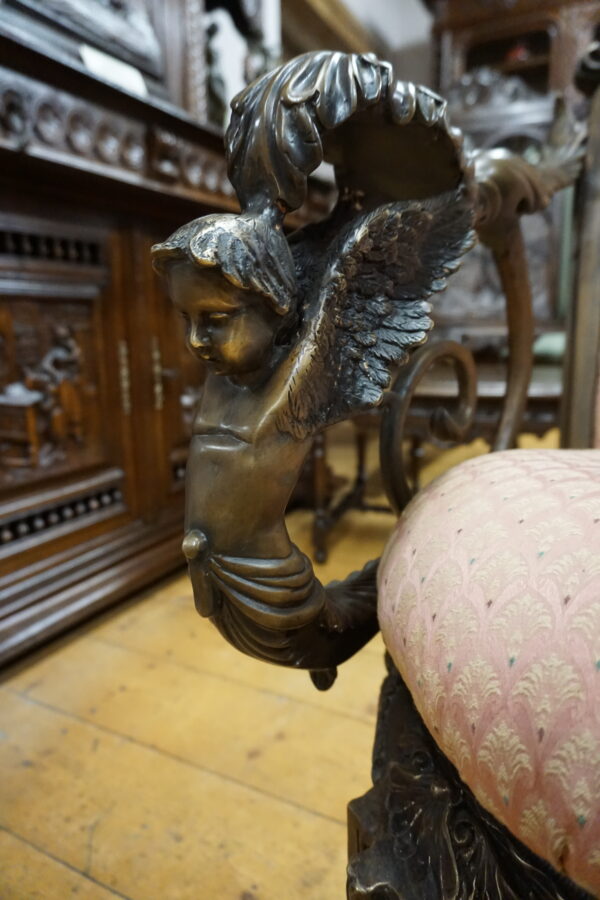 UNIKAT Fotel z Brązu ANIOŁY – Arcydzieło