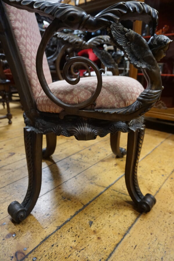 UNIKAT Fotel z Brązu ANIOŁY – Arcydzieło