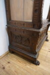 Stara serwantka witryna Orzech – Rzeźbiona, wys. 206 cm