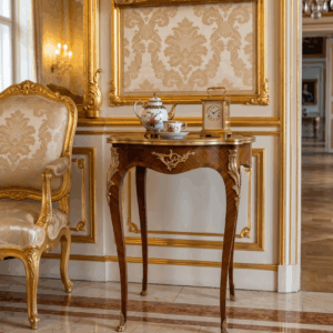 Ekskluzywny Stolik Salonowy – Pomocniczy Ludwik XV Francja Palisander Mahoń