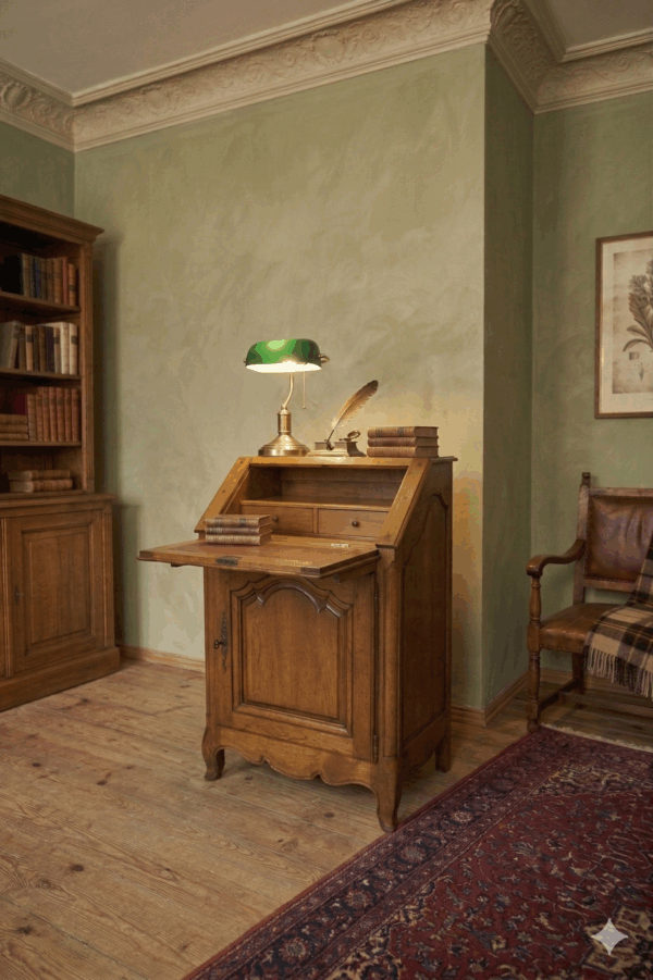 SYGNOWANY SEKRETARZYK LITY DĄB René Trotel – Francja