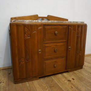 ZGRABNA KOMODA FRANCUSKIE ART DECO KAMIENNY BLAT
