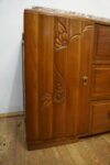 ZGRABNA KOMODA FRANCUSKIE ART DECO KAMIENNY BLAT
