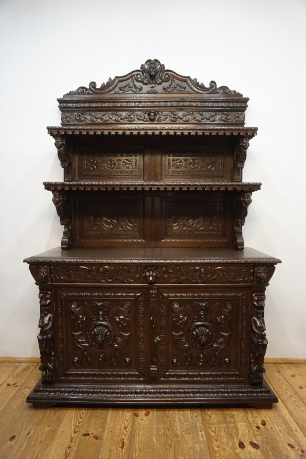 UNIKAT Monumentalny Francuski Kredens / Dressoir Neorenesans
