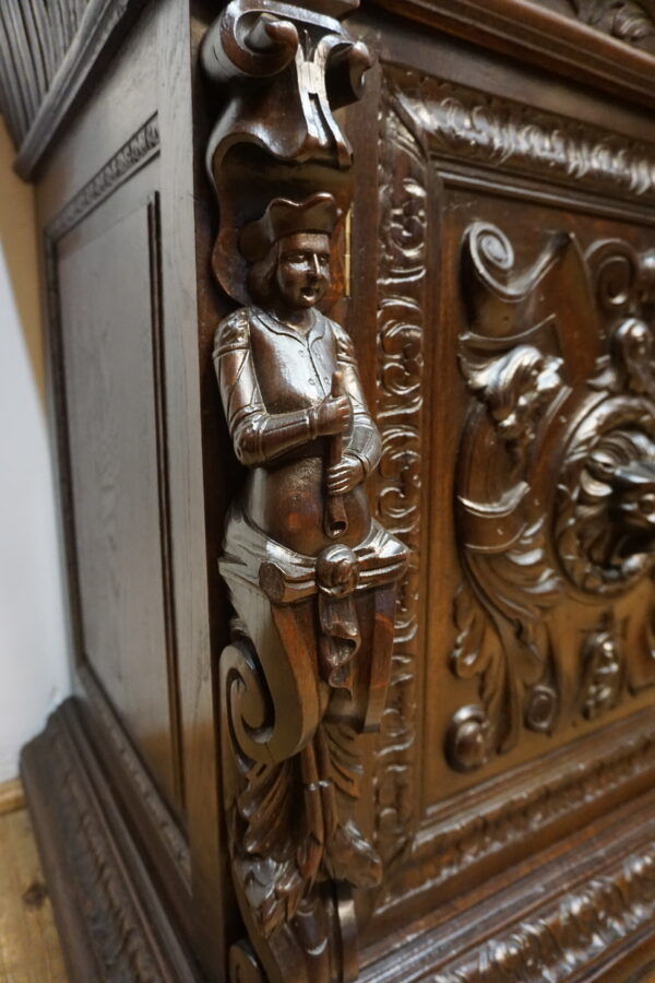UNIKAT Monumentalny Francuski Kredens / Dressoir Neorenesans
