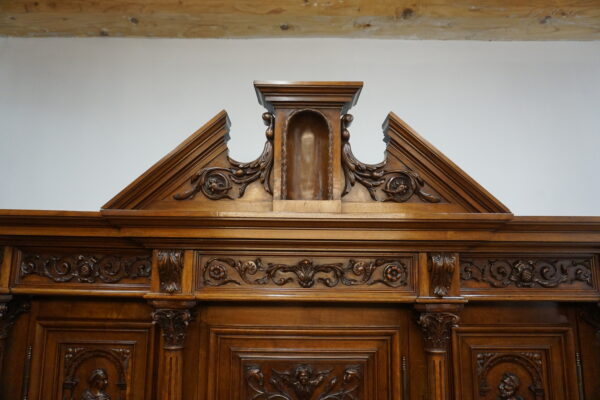 Stary Pałacowy Kabinet - Kredens Neorenesans Francja Figura Diabła