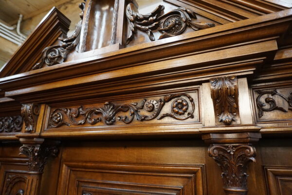 Stary Pałacowy Kabinet - Kredens Neorenesans Francja Figura Diabła